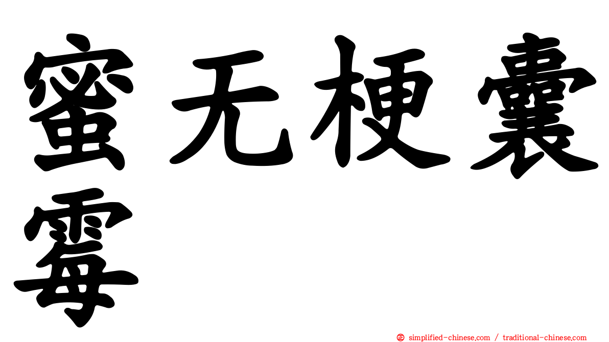 蜜无梗囊霉