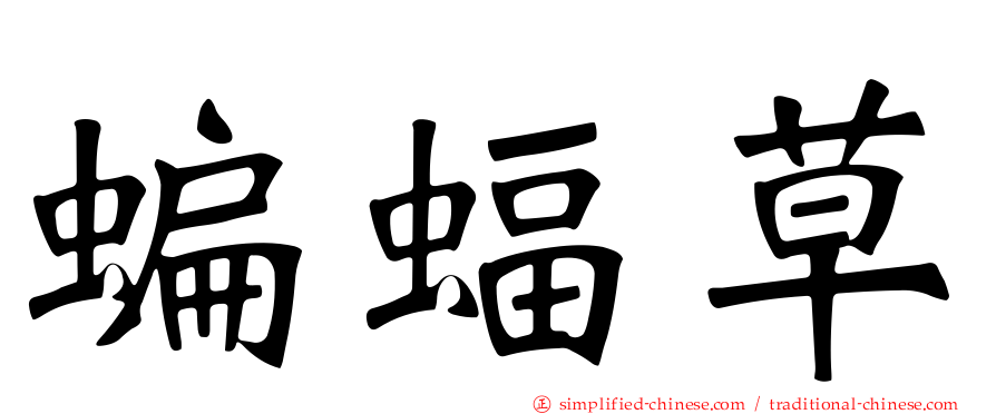 蝙蝠草