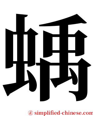 蝺 serif font
