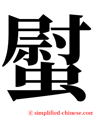 螱 serif font