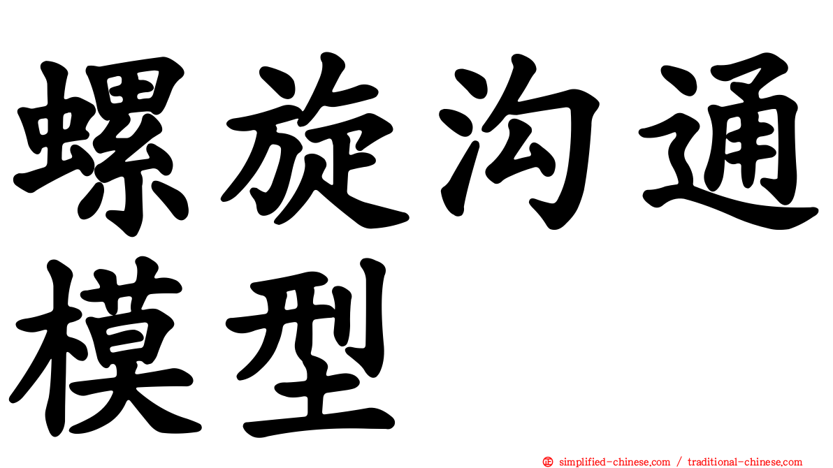 螺旋沟通模型