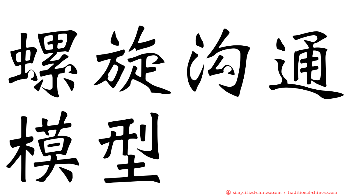 螺旋沟通模型