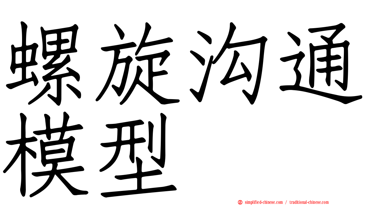螺旋沟通模型