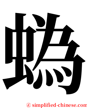 蟡 serif font
