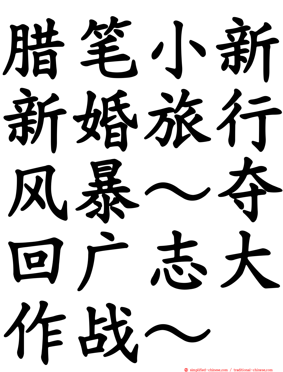 蜡笔小新新婚旅行风暴～夺回广志大作战～