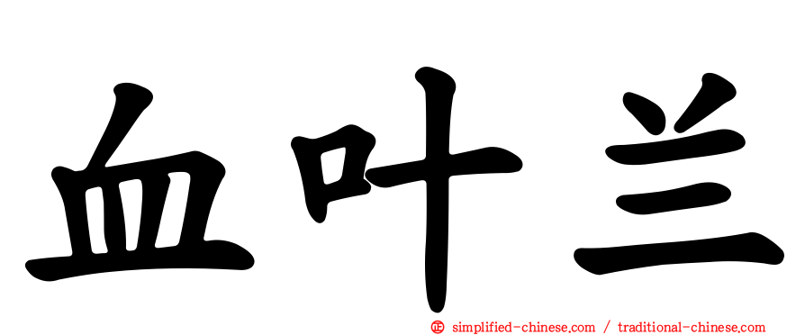 血叶兰