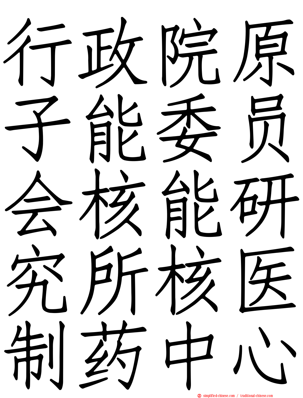 行政院原子能委员会核能研究所核医制药中心