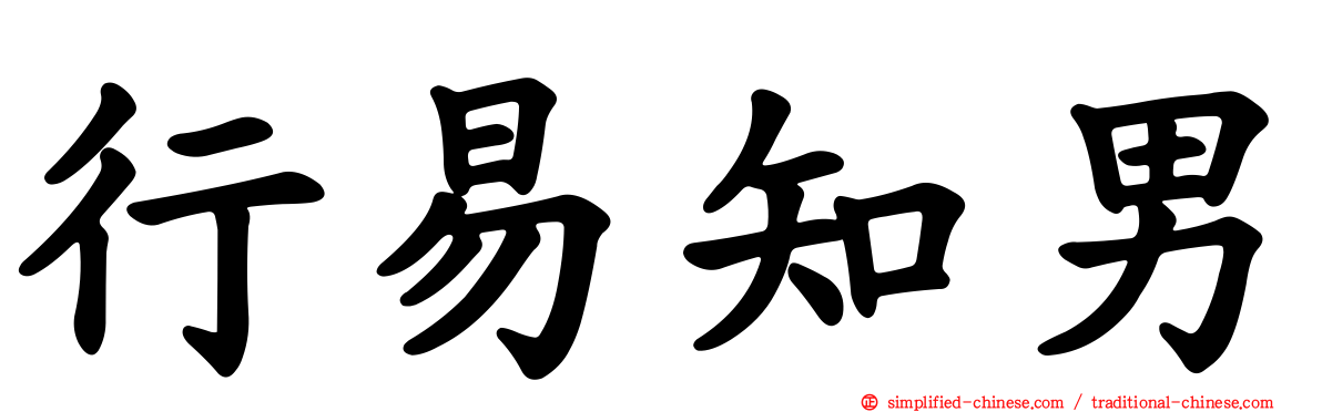 行易知男