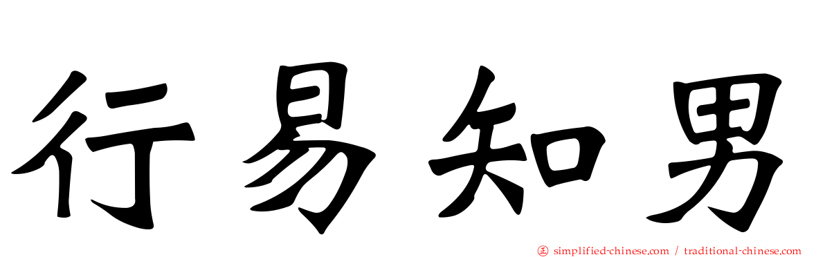 行易知男