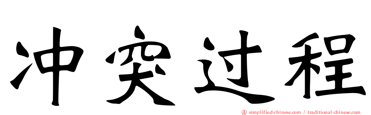 冲突过程