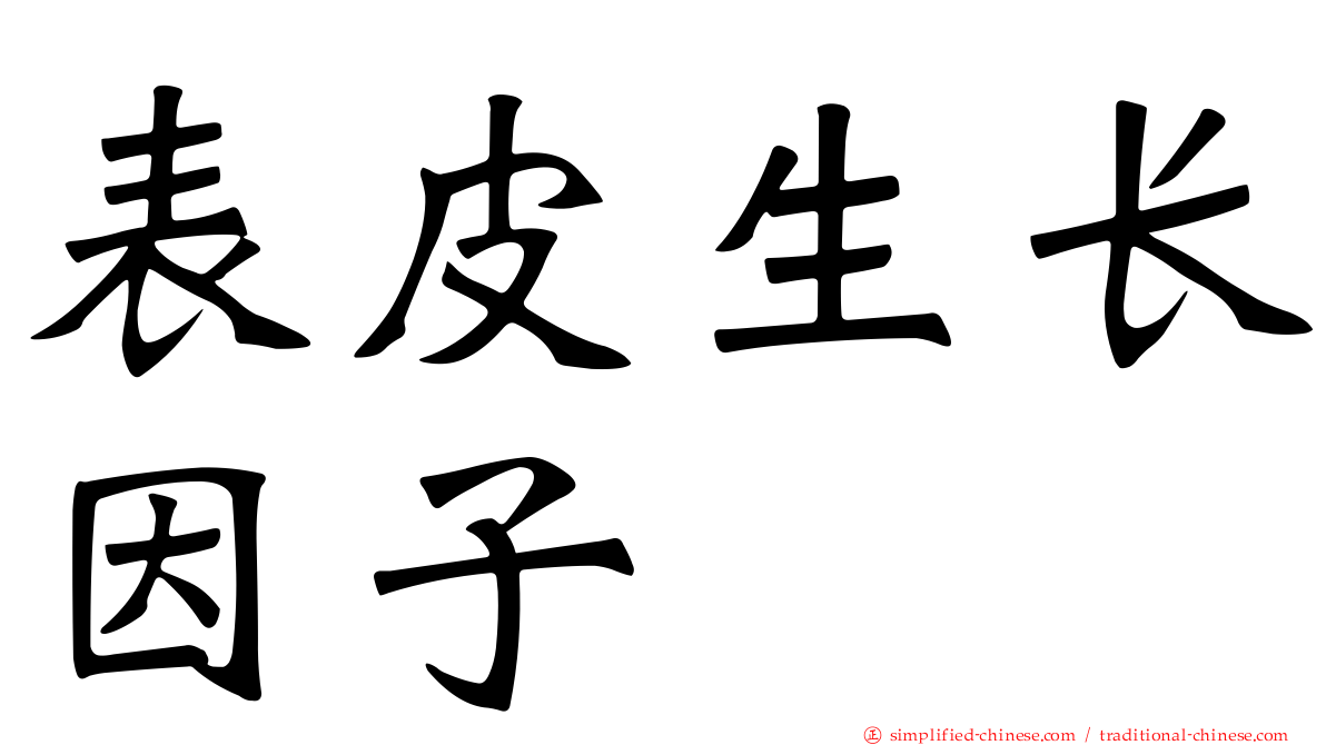 表皮生长因子