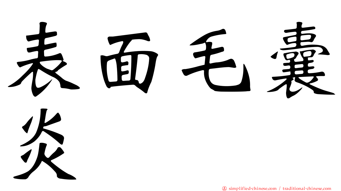表面毛囊炎