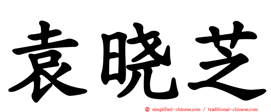 袁晓芝