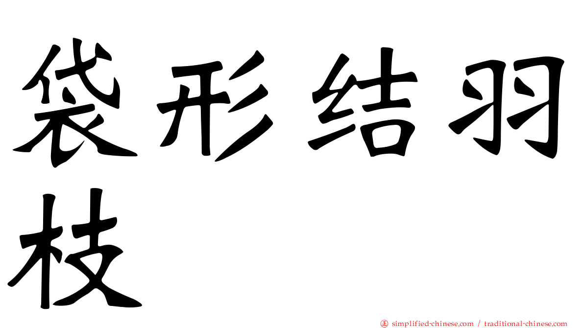 袋形结羽枝