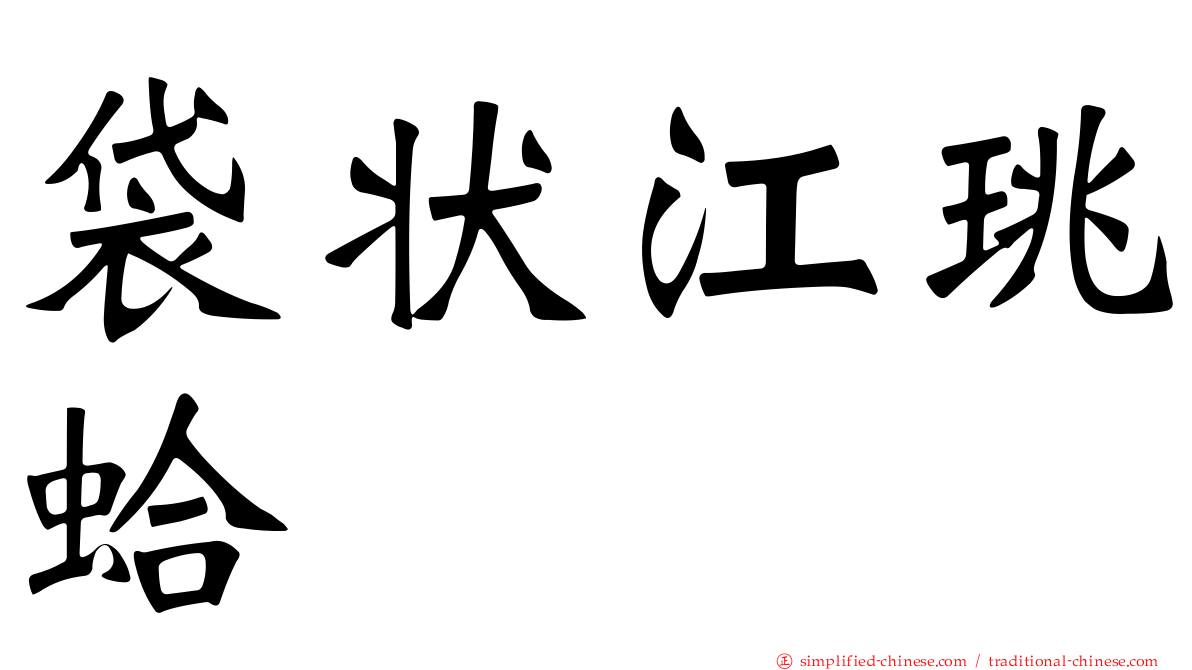 袋状江珧蛤