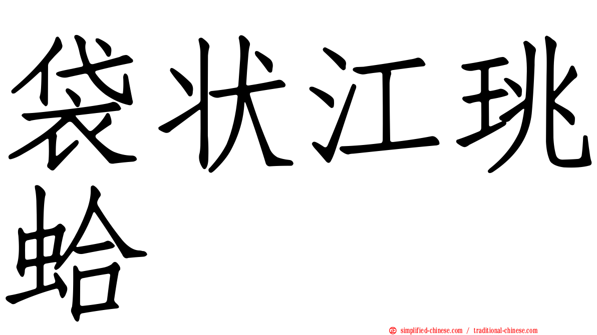 袋状江珧蛤