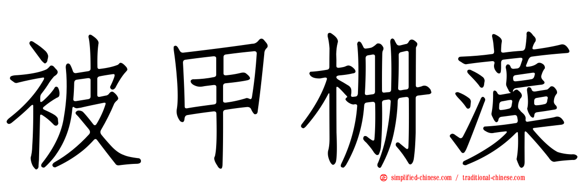 被甲栅藻
