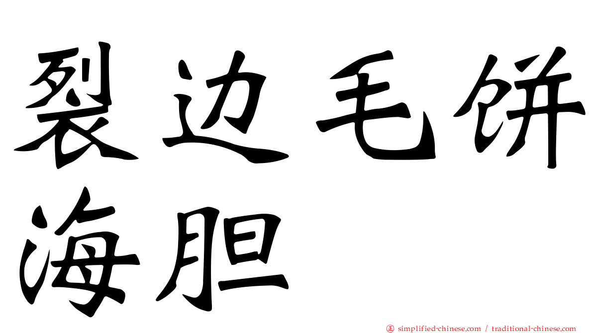 裂边毛饼海胆