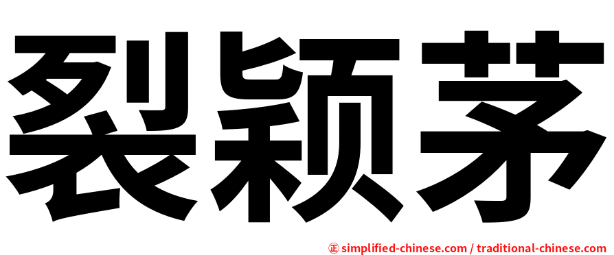 裂颖茅