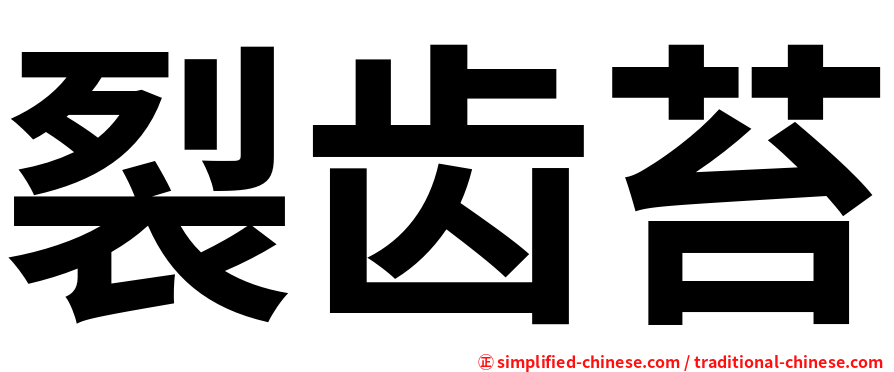 裂齿苔