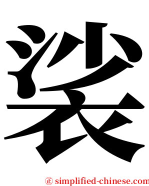 裟 serif font