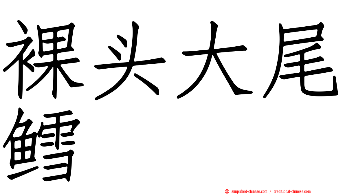 裸头大尾鳕