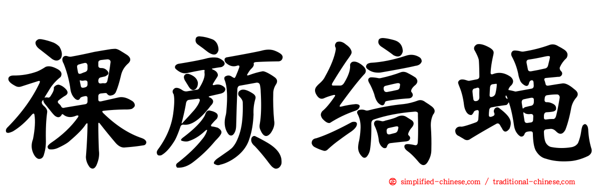 裸颜缟蝇
