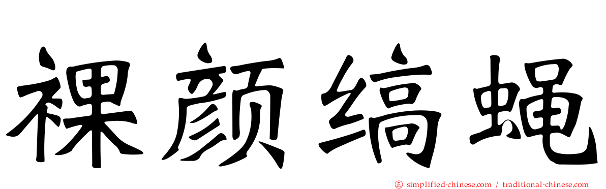 裸颜缟蝇
