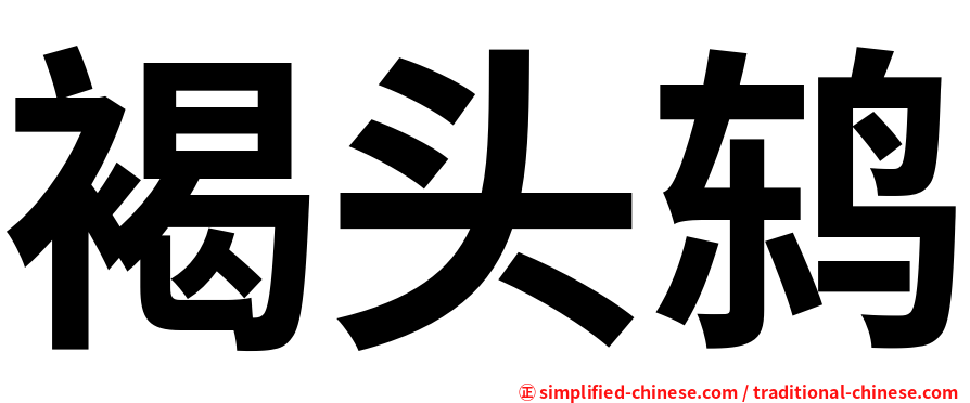 褐头鸫