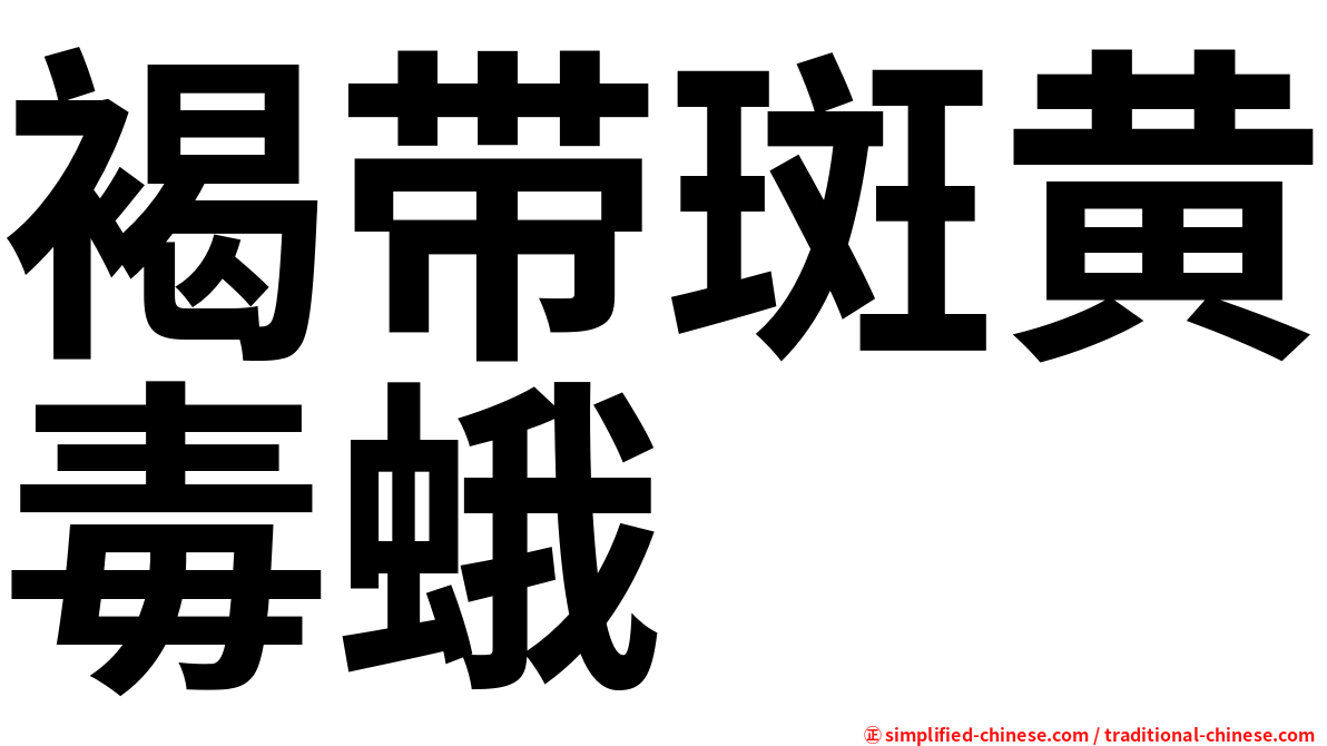 褐带斑黄毒蛾
