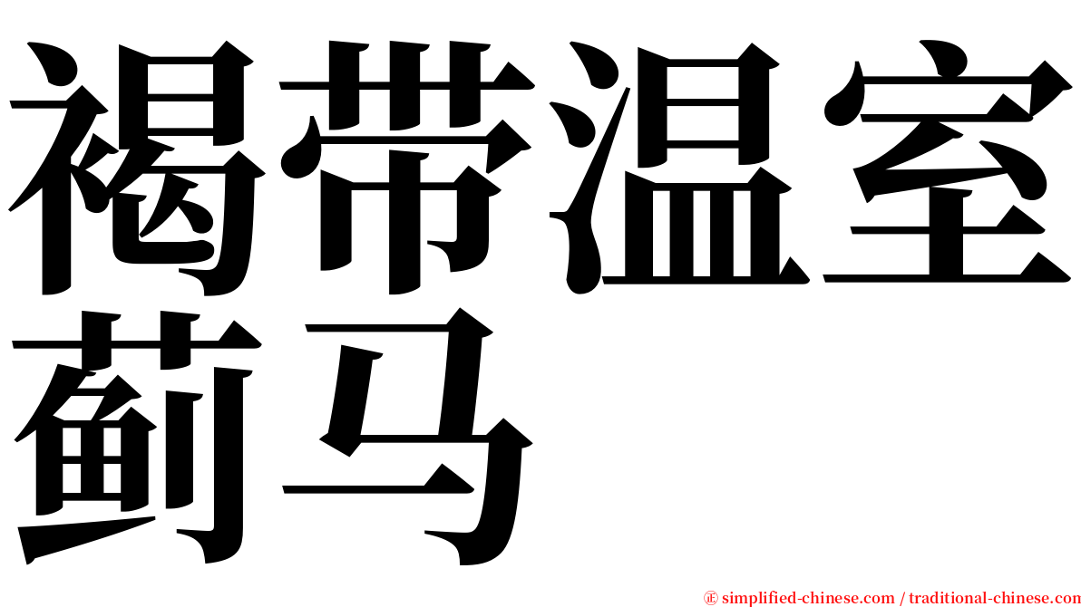 褐带温室蓟马 serif font