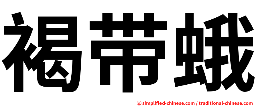 褐带蛾