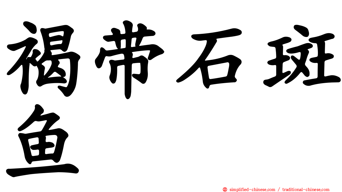 褐带石斑鱼