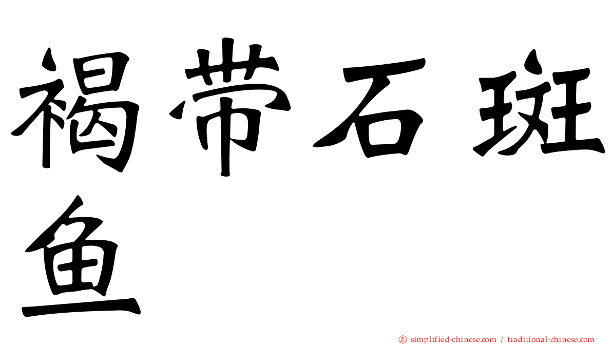 褐带石斑鱼