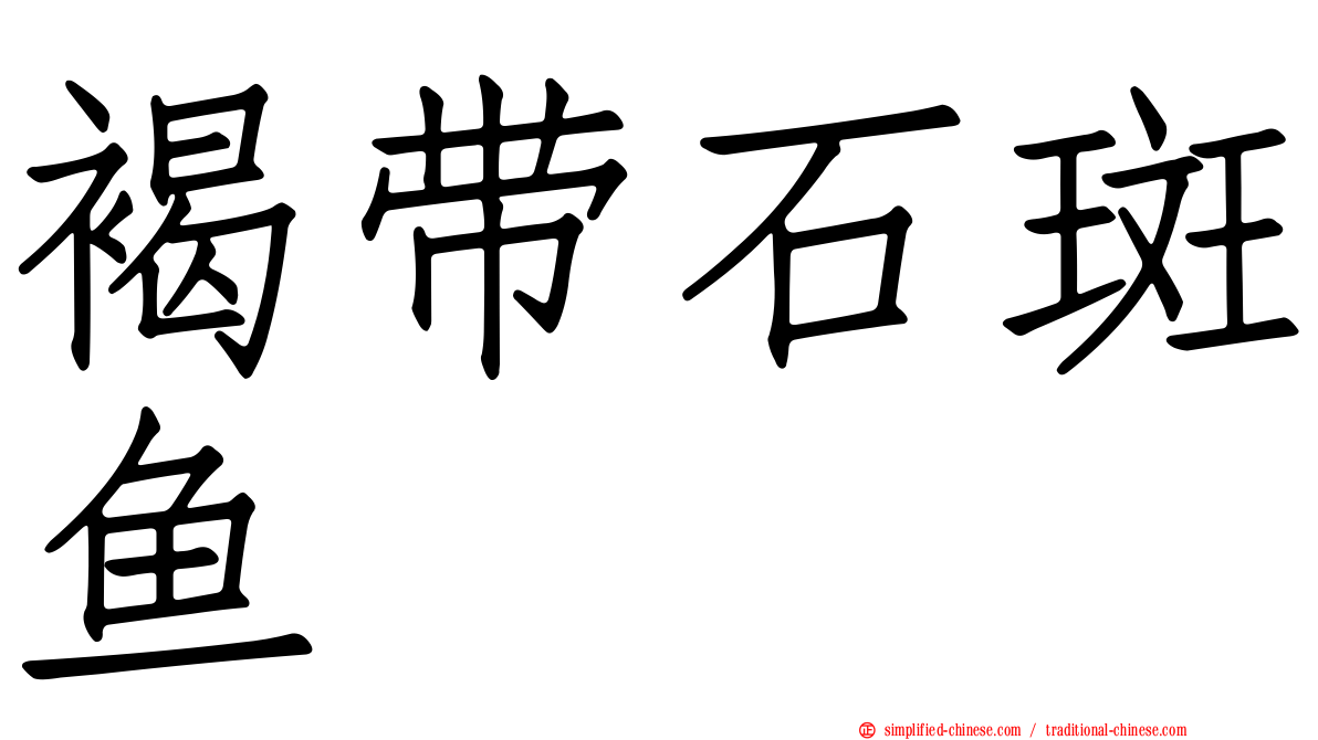 褐带石斑鱼
