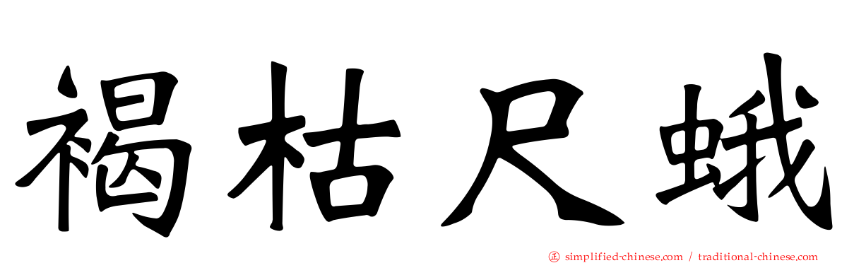 褐枯尺蛾