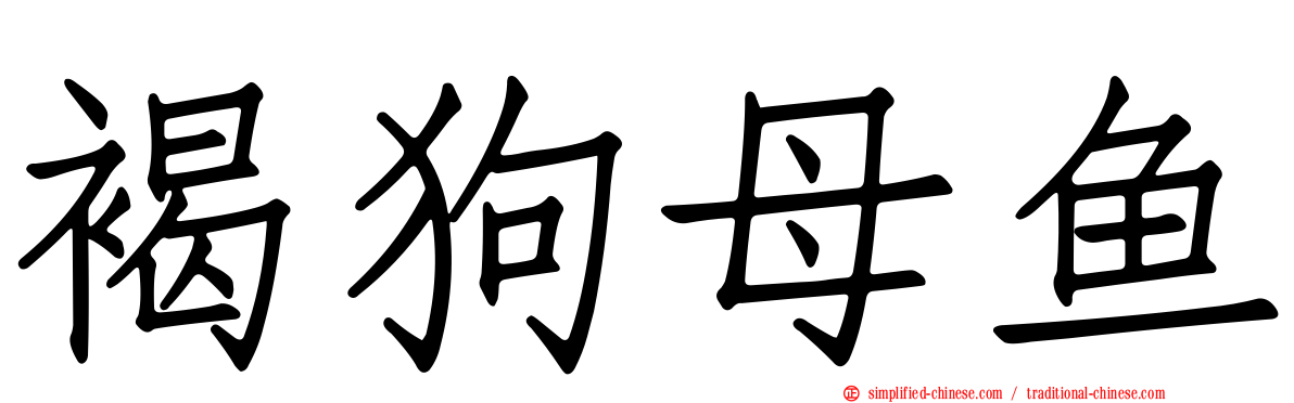 褐狗母鱼
