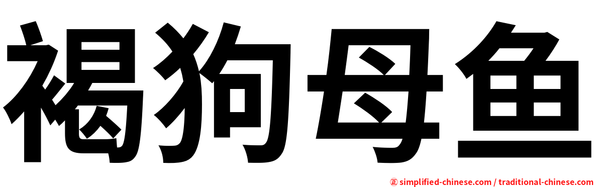 褐狗母鱼
