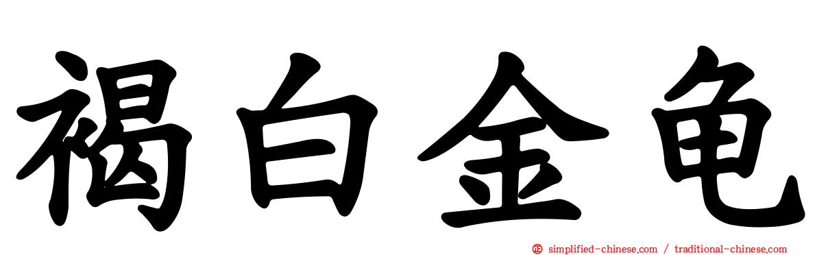 褐白金龟