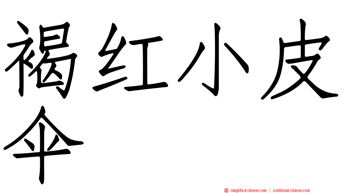 褐红小皮伞