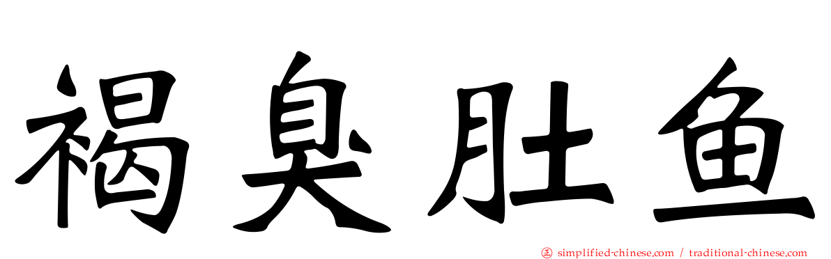 褐臭肚鱼