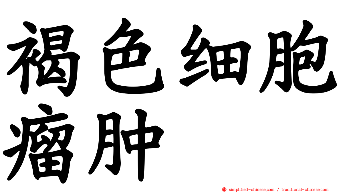 褐色细胞瘤肿