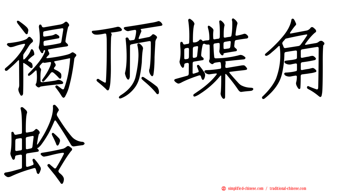 褐顶蝶角蛉