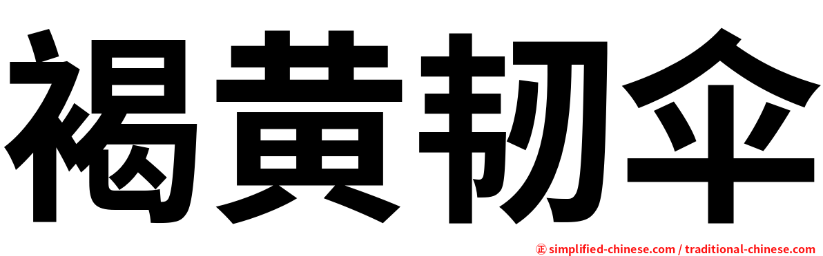 褐黄韧伞