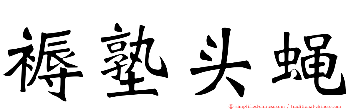 褥塾头蝇