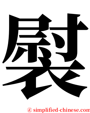 褽 serif font