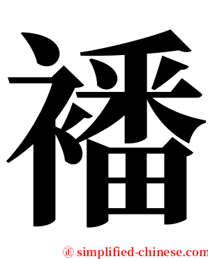 襎 serif font