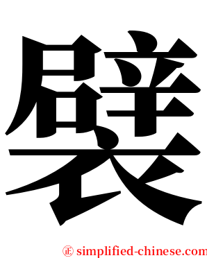 襞 serif font
