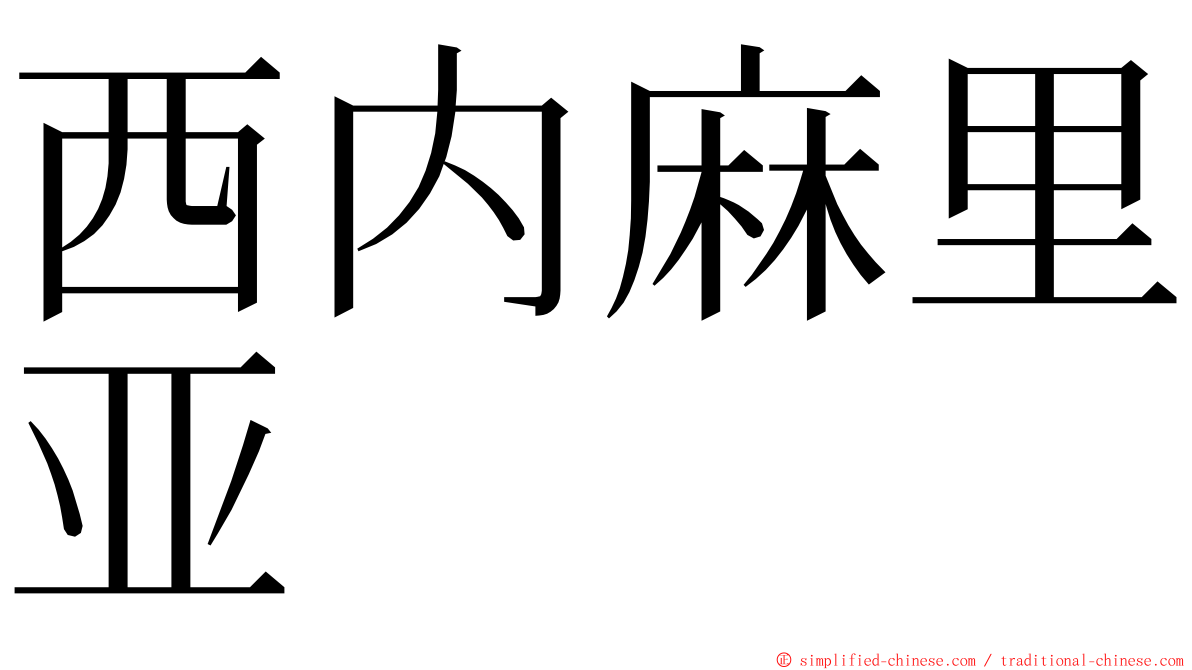 西内麻里亚 ming font
