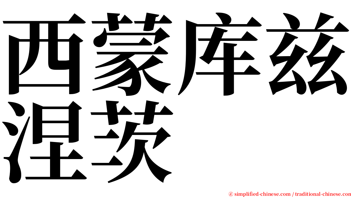 西蒙库兹涅茨 serif font